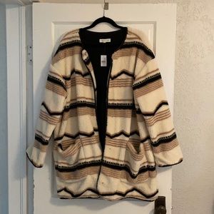 NWT Fleece Coocon Jacket Lou and Grey for Loft XL